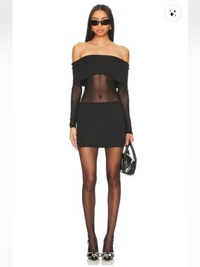 Revolve Elmina sheer mini dress